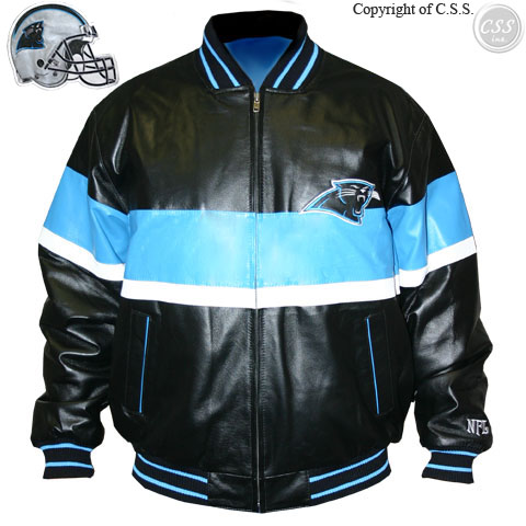 Carolina Panthers Genuine Leather Jacket, by G-III LA53010-CPN