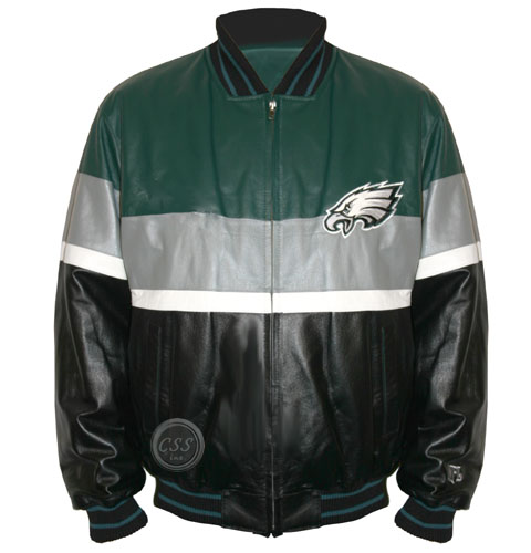 Eagles Leather Jacket - Philadelphia Eagles Genuine Leather Jacket, by G-III LA53010-EAG
