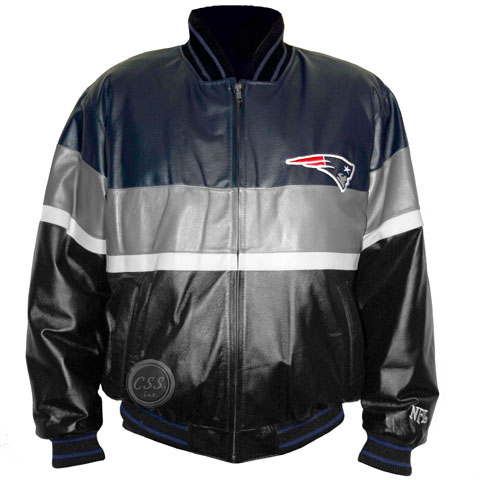 Patriots Leather Jacket - New England Patriots Genuine Leather Jacket, by G-III LA53010-PAT