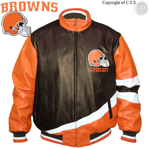 G-III Cleveland Browns Genuine Leather Jacket LA53160-CBN