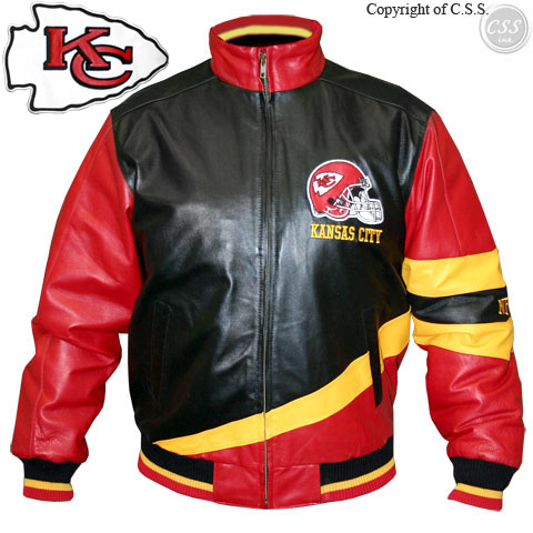 Kansas City Chiefs Genuine Leather Jacket, by G-III LA53160-KAC