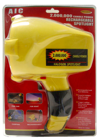 Halogen Spotlight - AIC 2 Million Candle Power Rechargeable Halogen Spotlights LS2128