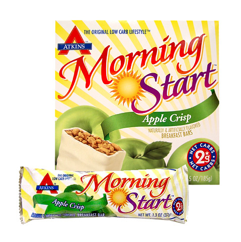 Atkins Morning Start ATKINS MORNING START APPLE CRISP 60 BARS CASE PACK WITH FREE SHIPPING MORSTAAPP