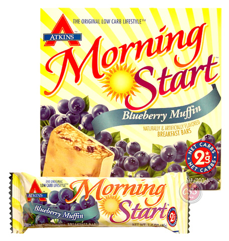 Morning Start Breakfast Bar -  Atkins Morning Start Blueberry Muffin 60 Bars Case Pack MSBLUMUFFIN