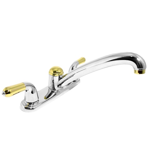 Delta Classic 2180 Two Handle Kitchen Faucet Chrome & Brilliance Finish N2180CBLS-24