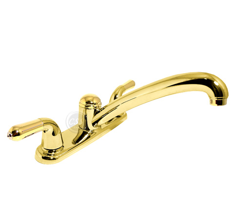 Delta 2180 Classic Two-handle Kitchen Faucet, in Polished Brass Finish N2180PBLS-24