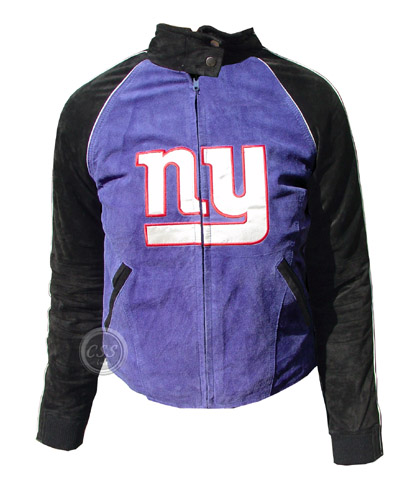 Giants Denim Suede Women Jacket - New York Giants NFL Classic Denim Suede Jacket for Women NM61020-G