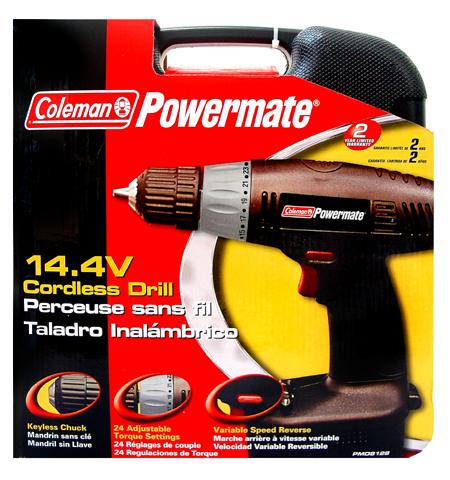 Coleman Cordless Drills Coleman Powermate 14.4V Rechargeable Cordless Drill PMD8128