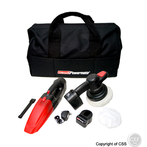 Coleman Cordless Buffer & Vacuum Kit - 18 Volt with 2 Batteries, PMD8156 PMD8156