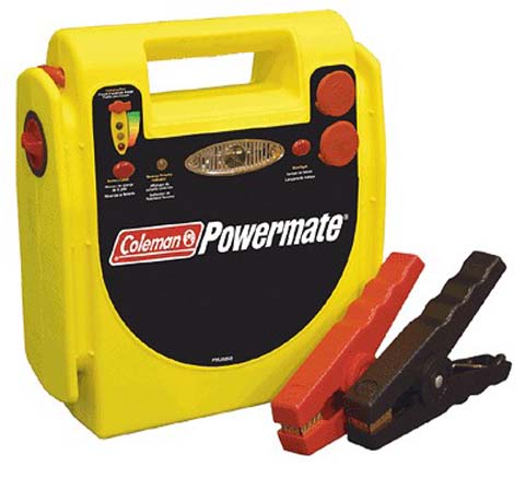 coleman jumpstart COLEMAN 18AMP JUMPSTART SYSTEM W/12 VOLT POWER STATION PMJ8050