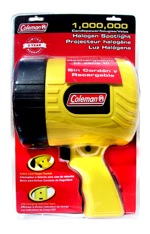Rechargeable Spotlights Coleman PML8000Y Rechargeable Portable Handheld Spotlight PML8000Y