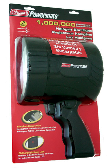 Rechargeable Spotlights 1 million candle power rechargeable halogen spotlight PML8000