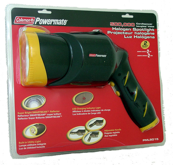 Rechargeable Spotlights 500,000 Candle Power Rechargeable Halogen Spotlight PML8015