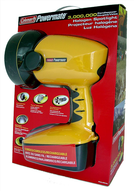 Rechargeable Spotlights 3 Million Candle Power Rechargeable Halogen Spotlight PML8830