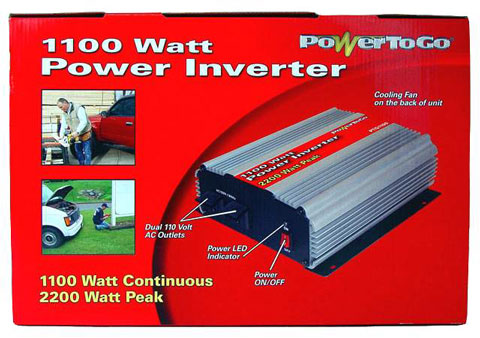Coleman Power Inverters Power to go power inverters 1100 watt power inverter PTG1100