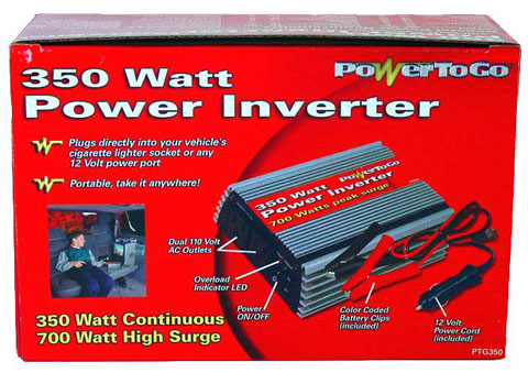 Coleman Power Inverters power to go power inverters 350 watt power inverter PTG350