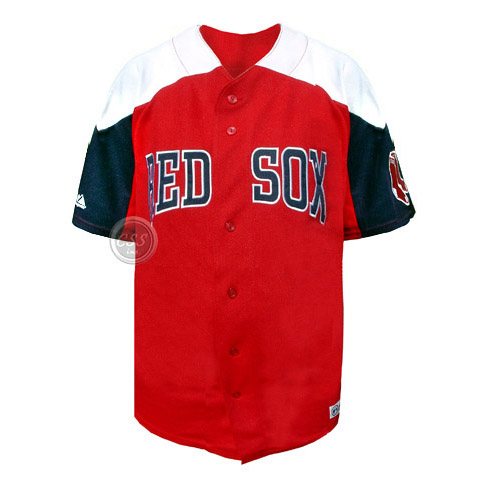 Red Sox Jersey - Boston Red Sox MLB Genuine Red-Blue-White Baseball Jersey REDSOX-RBW