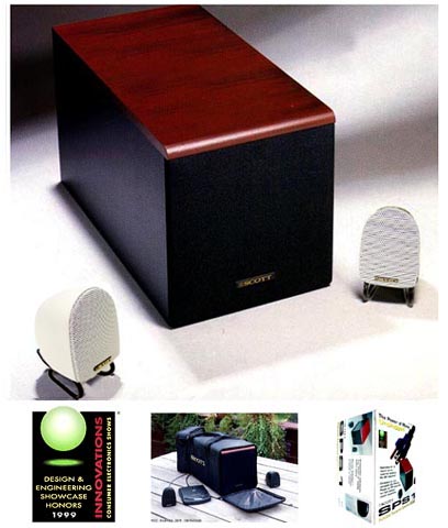 SCOTT WORKSITE RADIO - SCOTT PORTABLE POWERED SPEAKER SYSTEM WHITE SPS1W