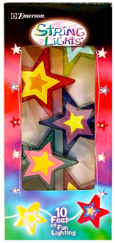 Emerson 10' String Lights - Stars STL330-W