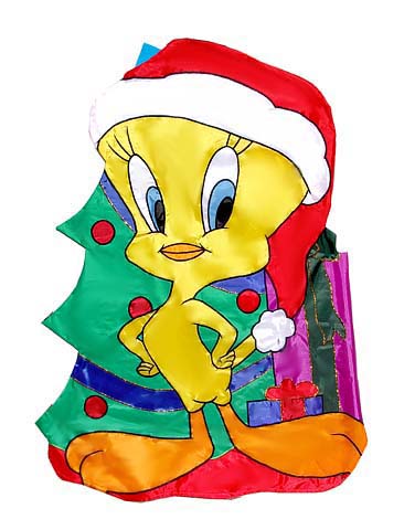 CHRITMAS DECORATIVE YARDSCULPT:  LOONEY TUNES YARDSCULPT 31 INCH x 44 INCH TWEETY'S CHRISTMAS DECORATION SX90865