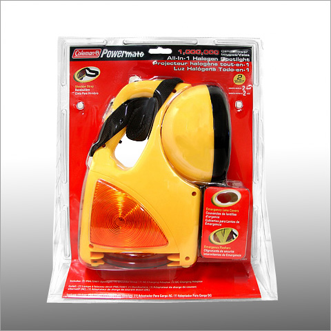 Rechargeable Spotlights 10 in 1 One Million Candle Power Halogen Spotlight Yellow TPML7240Y