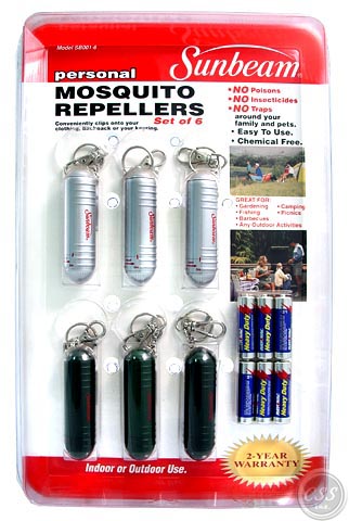 Sunbeam Electronic Mosquito Repellers - 6 Unit Display with FREE INSURED SHIPPING TSB001-6