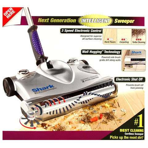 shark vacuum cleaners Shark Cordless Sweeper vacuum Intelligent 3 Speed Euro Pro Sweeper UV617