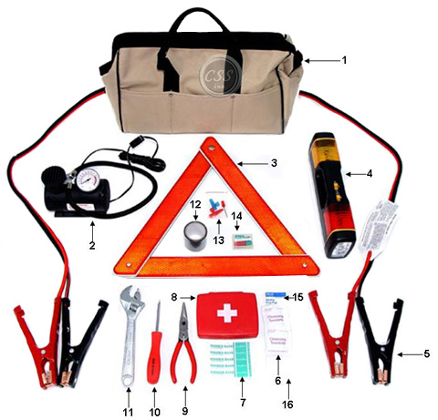 39 Piece Auto Emergency Tool Kit V21450