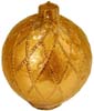 Gold Ornament Ball 2PK Candle
