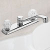 Peerless Two Handle Kitchen Faucet, Chrome Finish