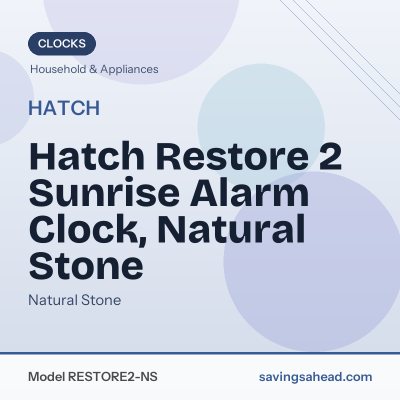 Hatch Restore 2 Sunrise Alarm Clock, Natural Stone