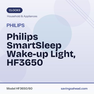 Philips SmartSleep Wake-up Light, HF3650